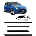 AUTOMOTO Side Door Beading Door Cladding Protector Full Black Color Compatible for Ford Figo Set of 4