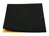 1 rectángulo 100 x 85 mm Brinox B78100N Antideslizante de caucho, Negro, 100 x 85 mm