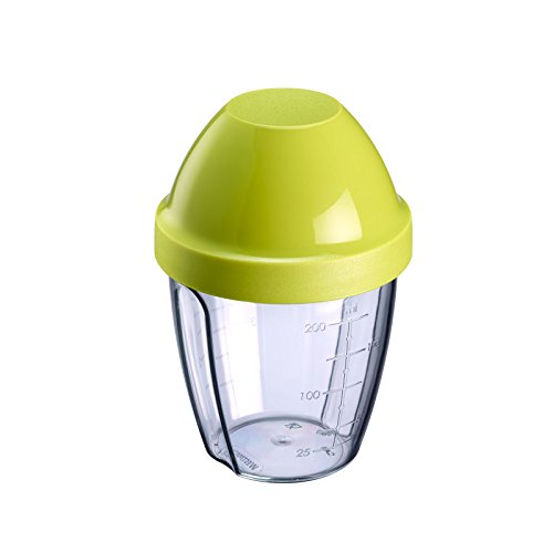 Westmark 3089227A Schüttelbecher "Mix-Ei", PP/PE/SAN, grün / transparent, 12,8 x 87 x 8,7 cm