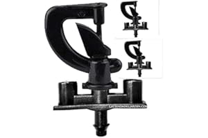 Suinga Pack 100 Microaspersor de Riego Bailarina Invertida Circular 360º, Radio 2 a 2,5 m | Aspersor de riego para Agricultura y Jardineria