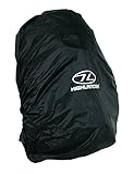 Poliéster Highlander ACC028-BK - Funda de Mochila, Color Negro, Talla 40-50l