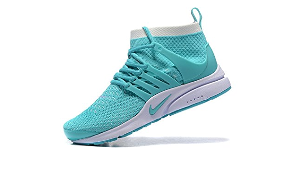 nike air presto flyknit green running shoes