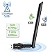 Price comparison product image 1200Mbps Wireless USB WiFi Adapter,USB 3.0 WiFi Dongle Wireless Network,Dual Band 2.4GHz/300Mbps+5.8GHz/867Mbps,802.11ac/b/g/n 5dBi High Gain Antenna for PC/Desktop/Laptop Windows10/8/7/Vista/ Mac OS