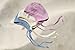 Engel Baby Bonnet - 70 % Virgin Wool and 30% Silk - 0-2 months (Height 18-22) (50/56) -Blue