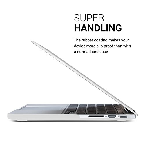 kwmobile Hardcase Laptop Hülle für Apple MacBook Pro Retina 13″ (ab Ende 2012) – Pusteblume Love Design Schwarz Weiß dünne gummierte Schutzhülle Cover Case Tasche - 3