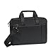 Produktbild RIVACASE Tasche für Notebooks bis 10.1“ – Kompakte Laptoptasche mit Zusatzfächern und gepolsterten Seitenwänden - Schwarz