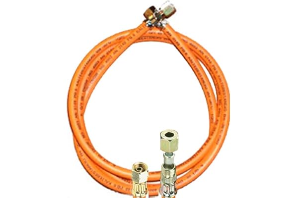 TGO Gasgeräte GmbH Propan-gasslang med 1/4 tum vänster x 8 mm skärringsskruv (vintersäker, 40 cm)
