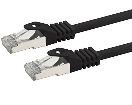 7.5M – CAT.7 Ethernet Gigabit Lan Netzwerkkabel (RJ45) | 10/100 / 1000Mbit / s – Für das Streaming | SUHD Tv | IPTV | Desktop-PC | Servers | Laptops | Netzwerkdrucker – Halogen frei / 10 Gbs / Qualität | kompatibel zu CAT.5 / CAT.5e / CAT.6 | Switch/Router/Modem/Patchpannel/Access Point/Patchfelder | - 2