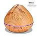 Produktbild HPCZZ Aroma Ätherisches Öl Diffusor Holzmaserung Ultraschall Kühler Nebel Luftbefeuchter Für Office Home Schlafzimmer Wohnzimmer Studie Yoga Spa 500 Ml