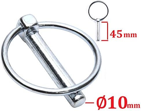 Universal Plug 10 mm x 45 mm Split Folding Lawn Mower Rotot Griller Pendant Car Truck Motorcycle Boat Moped Scooter Quad Bike Bolt Scraube Steel Brushcutters