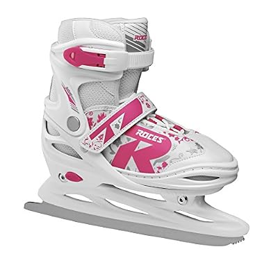 Roces Patins à Glace Jokey Ice 2.0 Girl réglable 34-37 White-Fuchsia