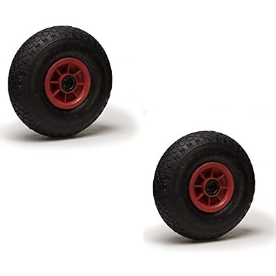 Roues-et-Roulettes.com Lot de deux roues gonflables pour diable 3.00-4 (2PR), Diamètre 260 x 85 Alésage 20