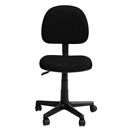 Coavas Adjustable Comfort Mesh Fabric Chairs and Swivel Padded Chairs Typist ChairOperators Chair Child Desk Chairs-JIM-BLACK-UK