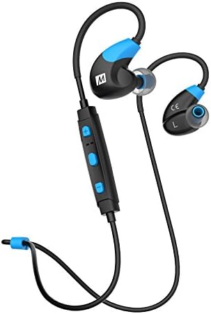 MEE audio - X7, Bluetooth Headphones, In-Ear, Sports Earphones with Mic, Sweatproof, 8hrs playback - Blue/ Black