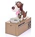Produktbild Elektronische Spardose Verrückter Hund Braun Weiß 18 cm Groß - Frisst Münzen Super Geschenk Fun & Kinder