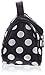 Leegoal Black Zipper Cosmetic Bag Toiletry Bag Make-up Bag Hand Case Bag with Dot Patterns