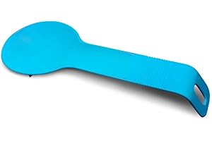 BRICORECHE Reposa cucharas cocina, posa cucharas cocina grande, posacucharas para encimera, reposa cucharas libre de BPA ultra resistente, reposa cucharas utensilios de cocina, reposa cucharas plastico (Azul)