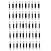 Familizo 50PCS Double Eye Shadow Sponge Stick Brushes Cosmetic Tool