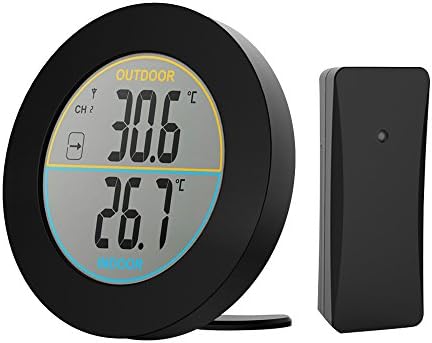 Betuy Digital Thermometer, Indoor Room Temperature Monitor Large LCD Display, Multifunctional Weather Station Monitor Sensor Room Thermometer for Home, Bedroom, etc.