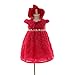 Wawoo®Infant Christening Gowns Toddler Baby Girls Birthday Dress Pure Cotton Lined Clothes Princess Party Dress with Pink Bowknot for Baby 0-24 Month