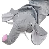 Gleader Tierkostuem Kinder Kleidung mit Elefant - Groesse L Grau -