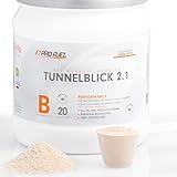 Pre-Workout Booster Fitness für maximalen Pump und Fokus | Trainings-Booster Shake mit Koffein, Beta-Alanin, Guarana, CarnoSyn,Tyrosin | PROFUEL TUNNELBLICK 2.1 Supplement Vegan / 360g Pulver / GREEN APPLE - 