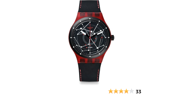 Swatch Herren Digital Automatik Uhr mit Leder Armband SUTR400 : Amazon.de:  Uhren