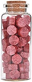 Octagon Shape Sealing Wax Beads for Letter Wedding Brown Orange Red 62 Pcs