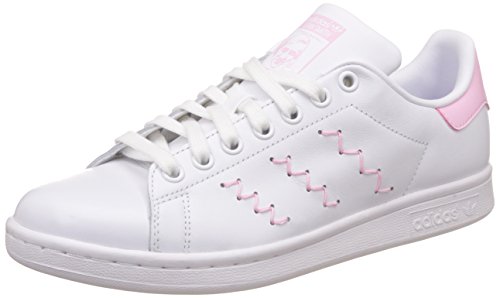 adidas Damen Stan Smith Sneakers, Weiß (Footwear White/Footwear White/Wonder Pink), 38 EU adidas Damen Stan Smith Sneakers, Weiß (Footwear White/Footwear White/Wonder Pink), 38 EU