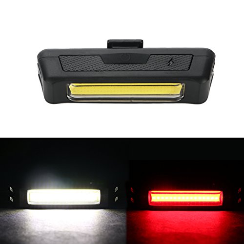 LED Fahrradlampe,Rixow Wiederaufladbare LED Frontlicht und Rücklicht Für Radfahren,mit Horn - 6