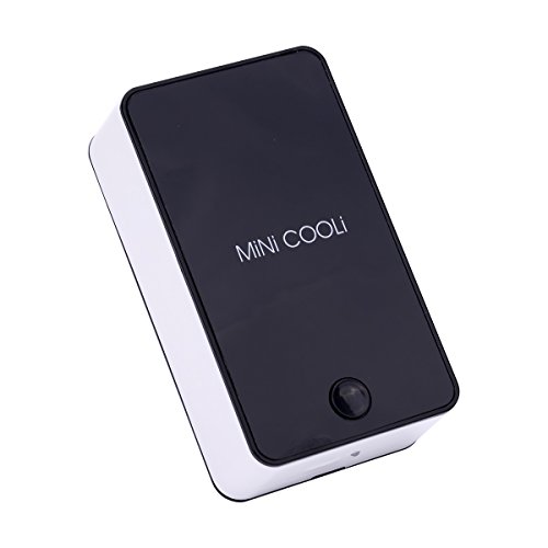 Preisvergleich Produktbild Mini Handheld tragbar schaufelloser wiederaufladbar Klimaanlage Kühlung Fan Individuelle für Reisen Outdoor Aktivitäten 1 PCS schwarz
