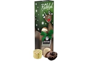 ‎PETERS MIT GENUSS VERFÜHRT Peters Mit Genuss verführt | "Rudolph" Pralinenmischung ohne Alkohol | 5 Alkoholfreie Pralinen | Hochwertige Pralinen | Pralinés | Geschenkidee | Schokolade | Geschenk | Made in Germany | 60g