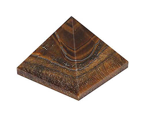 Spiritual Elementz Tiger Eye Pyramid (1'Inch) Stone of Protection & Harmony.