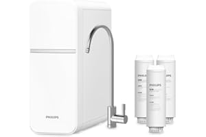 Sistema Philips de MICROFILTRACIÓN, mejor sabor del agua, filtro de larga duración, diseño compacto y fácil instalación