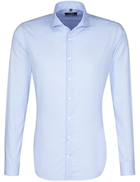 SEIDENSTICKER Herren Hemd X-Slim 1/1-Arm Bügelfrei Karo City-Hemd Hai-Kragen Manschette weitenverstellbar