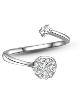 925 Silber Ringe Zirkonie Modeschmuck Charmant Ringe Ringegröße verstellbar
