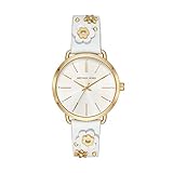 Michael Kors Damen Analog Quarz Uhr mit Leder Armband MK2737