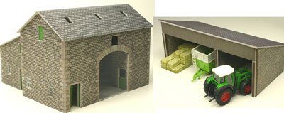 Metcalfe PO251 Manor Farm Barn & Tractor Shed by Metcalfe