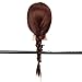 LuckyFine 100% Long Real Human Hair Salon Hairdressing Training Head Practice Model With Clamp