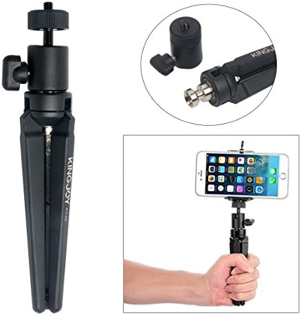 YaeTek KT-50 Mini Tabletop Tripod Portable Desktop Travel Tripod Legs Stand with Swivel Ball Head for DSLR Camcorder Digital Camera Spotting Scope Projector