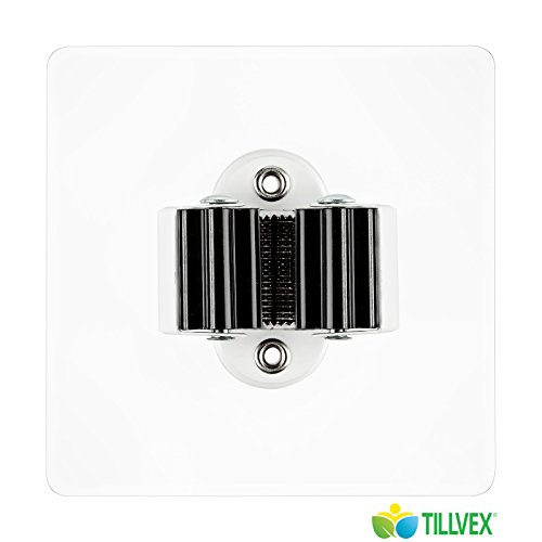 Preisvergleich Produktbild tillvex Flexi Haken Ohne Bohren - universell nutzbar / 4x Klemmhaken (10cm / Transparent)