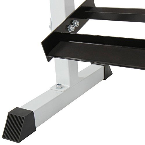 Physionics Hantelablage Hantelregal aus robustem Stahl mit Einbrennlack mit maximaler Tragefähigkeit von 150 kg - 8