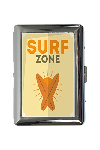 cigarette case tin Fun rative Surf zone Print