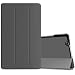 Produktbild Huawei MediaPad M3 8.4 Hülle, Infiland Ultra Dünn Tri-Fold Smart-Muschel PU Leder Ultra Schlank Superleicht Ständer Smart Shell Cover Schutzhülle Etui Tasche für Huawei MediaPad M3 8.4 Tablet-PC (mit Auto Schlaf / Wach Funktion) (Weltraum Grau)