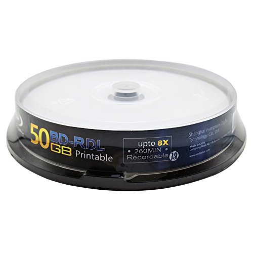 MNDA Blu Ray Discs 50 GB BD-R DL 4x Speed High Grade Bluray Dual Layer Spindle - 2
