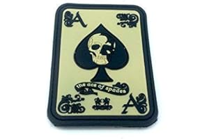 PATCH NATION Ace of Spades 'As De Pique' PVC Biker Airsoft Patch