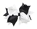 PrettyBoutique 5.5 Inches Girls 2 Colours Large Grosgrain Hair Bow Alligator Clip (White/Black)
