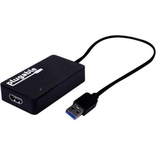 Plugable  UGA-4KHDMI - Adaptador USB 3.0 - HDMI (Ultra HD, 3840x2160), negro