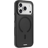YOUNGKIT iPhone 17 Pro Max ile uyumlu Kılıf M-safe Şarj &Ouml;zellikli Youngkit Rock Sand Serisi Kapak Siyah