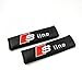 Price comparison product image 2 pcs Sports carbon fiber Car Seatbelt Cover Shoulder Pad Pads For Audi Sline